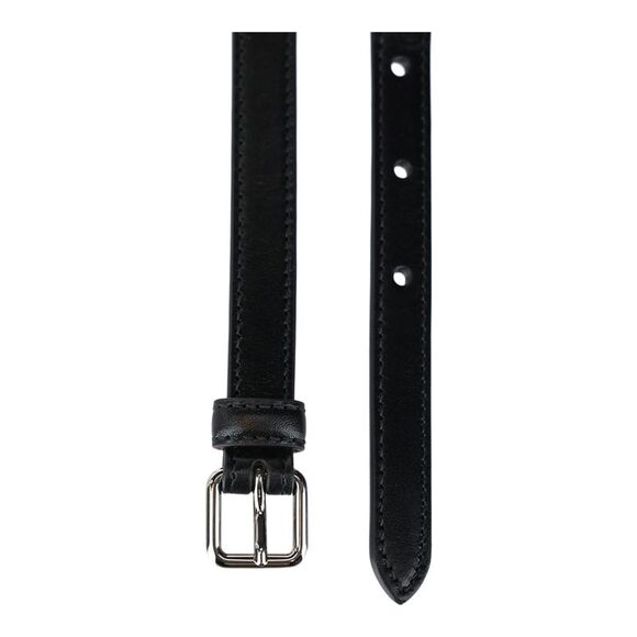 Alexander McQueen Double Wrap Belt Black Womens